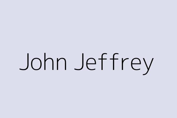 John Jeffrey 